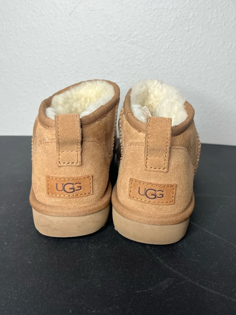 UGG Classic Ultra Mini Boots in Chestnut Brown Size 8